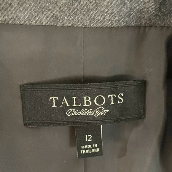 Talbots Gray Jacket Size 12 - Picture 8 of 11